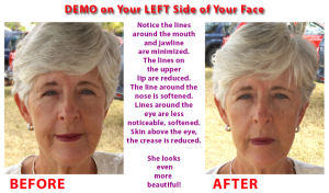 Demo on the Left Side of Your Face. Click for larger image